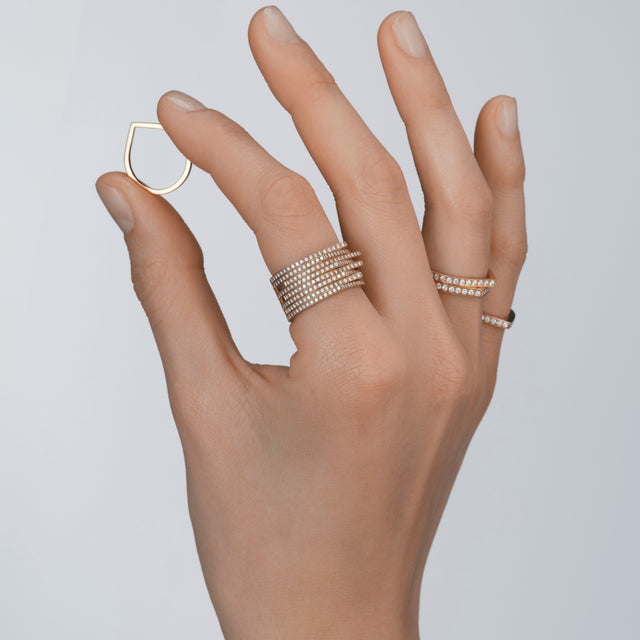 Antifer 2-row ring